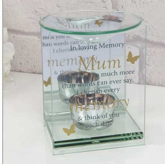 In Loving Memory Of Mum Wax Burner
