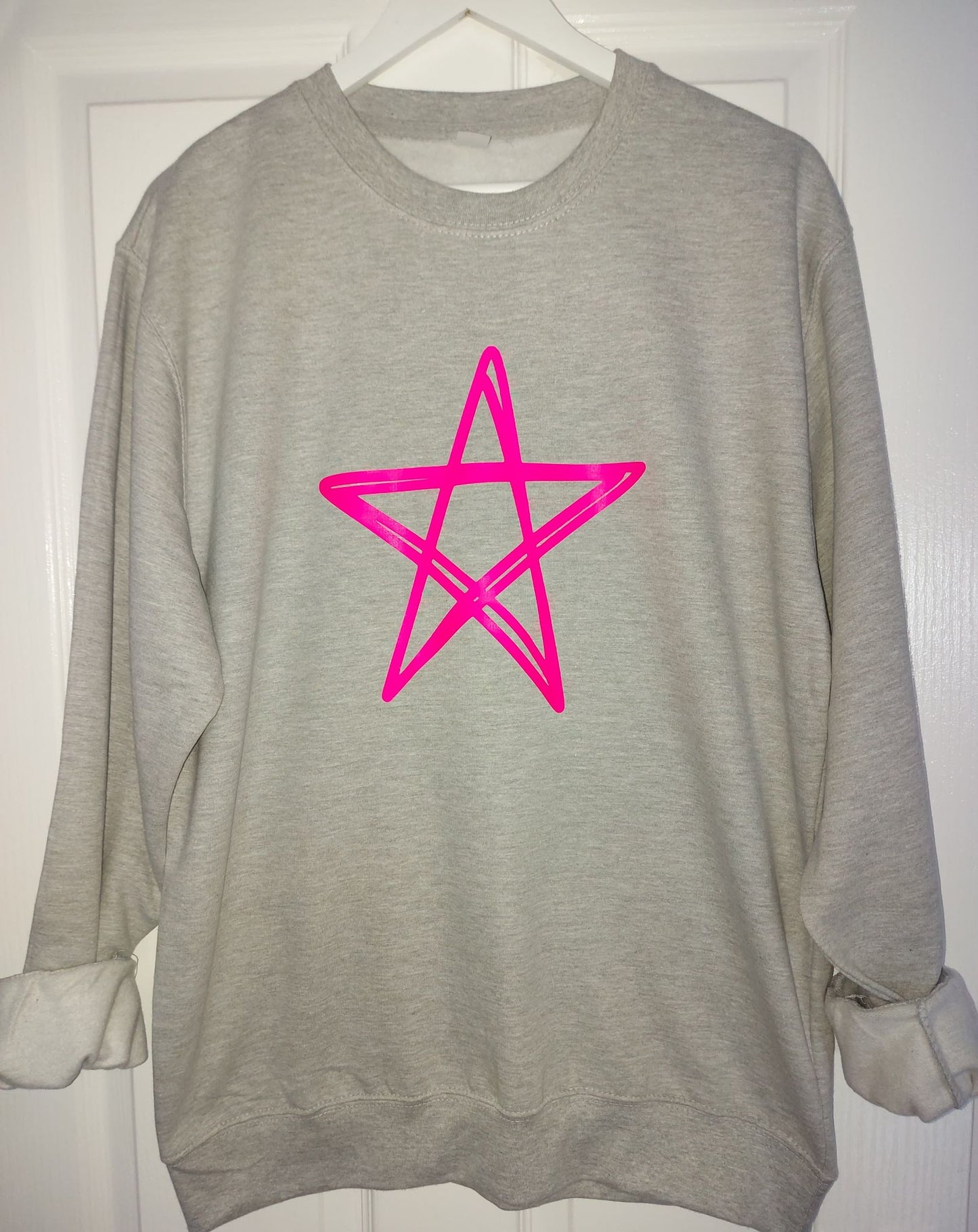 Sketch Star Sweater ( Neon And Pastel Colours Available)