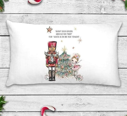 Nutcracker Christmas Eve Pillow case