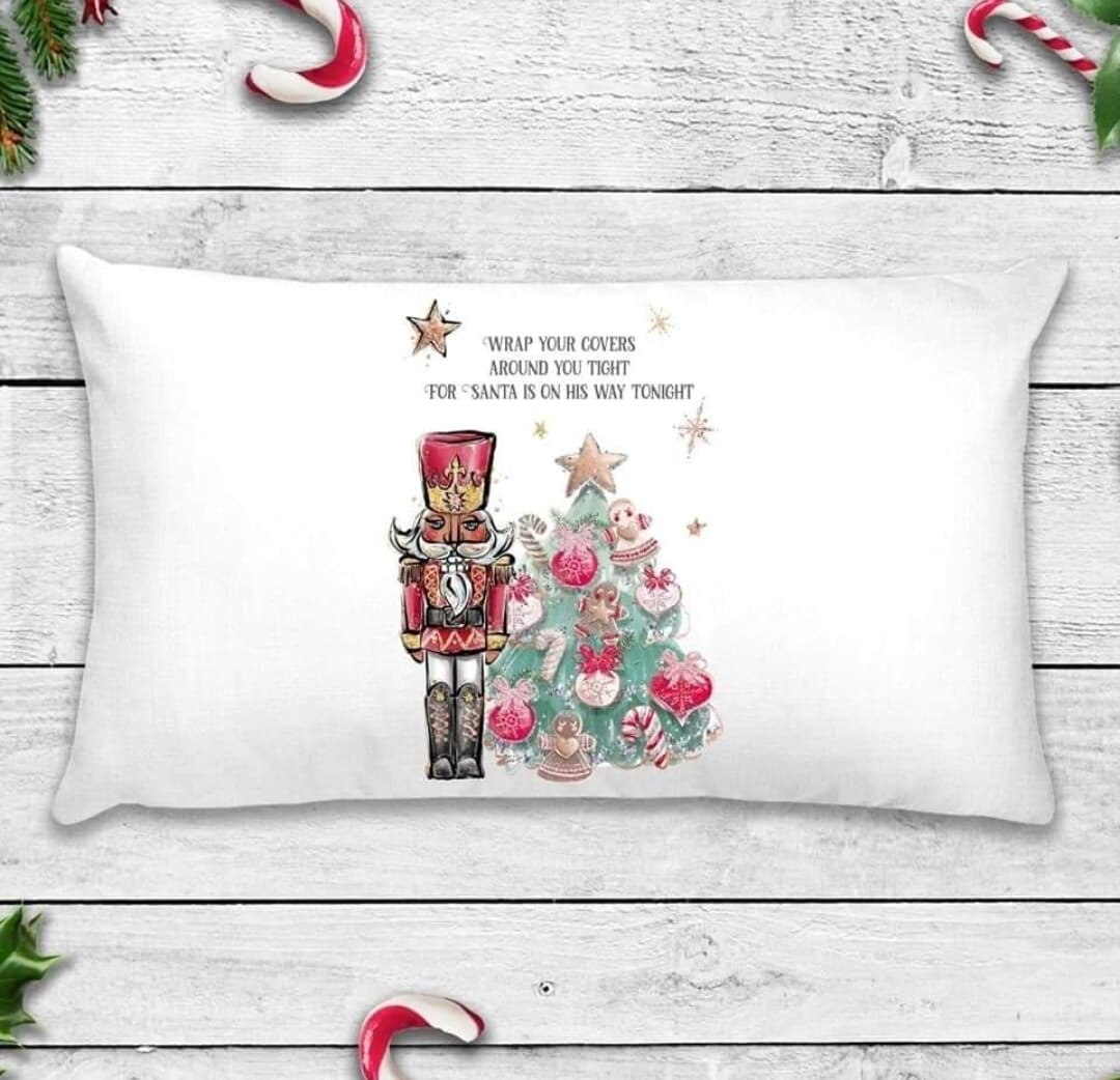 Nutcracker Christmas Eve Pillow case