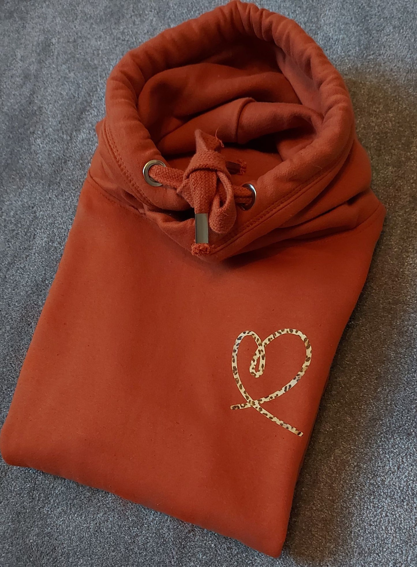 Heart Design Chunky Hoodie