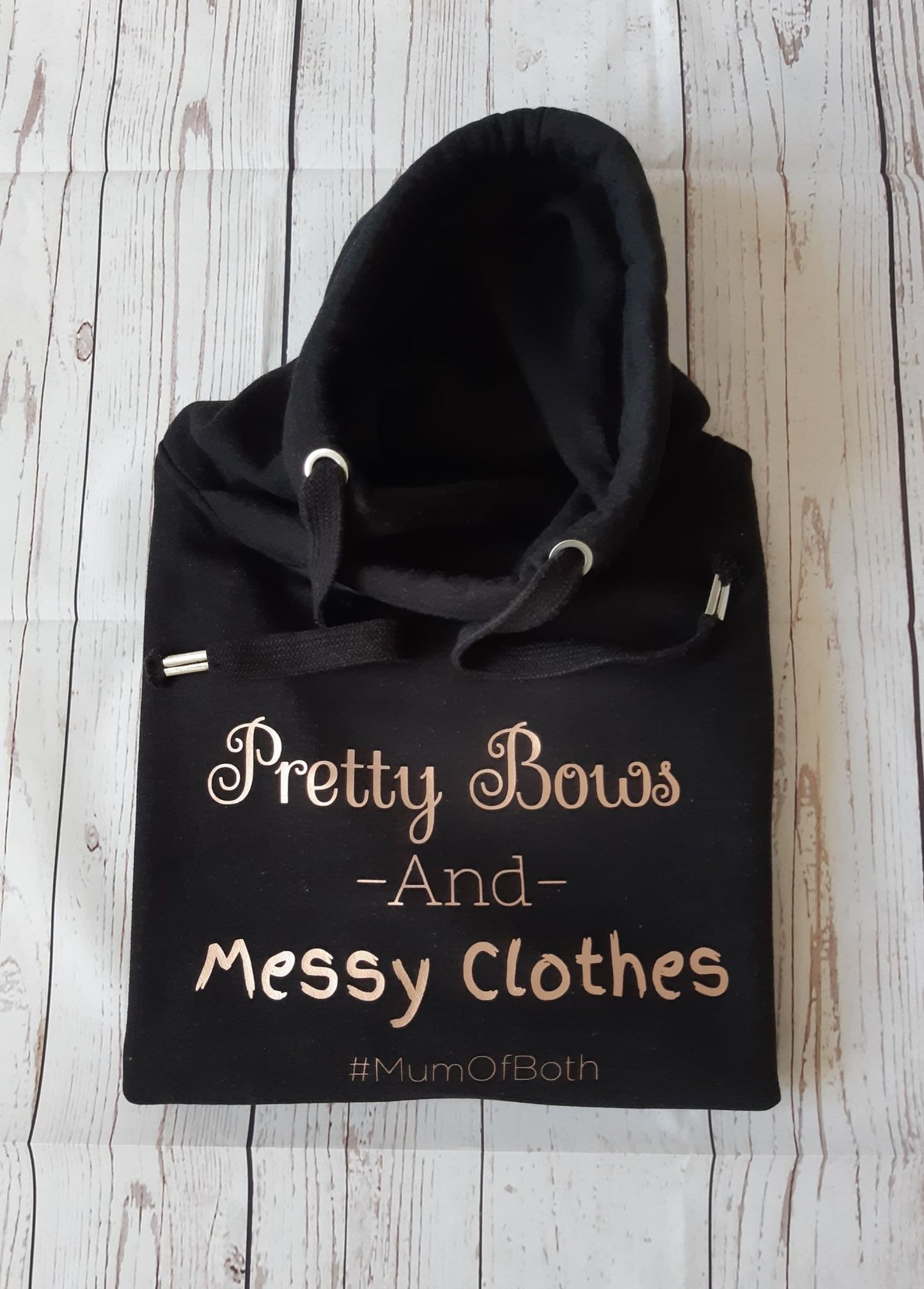 Pretty Bows & Messy Clothes Chunky Cowl Neck Hoodie