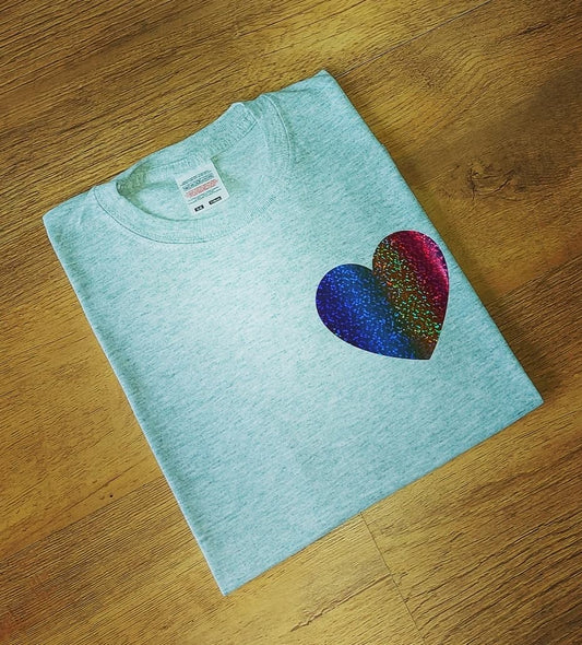 Rainbow Heart Child Tshirt