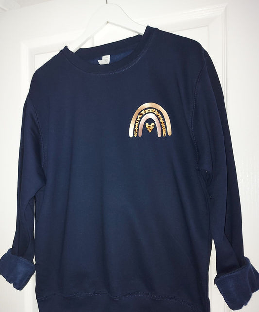 Rainbow Heart Sweater