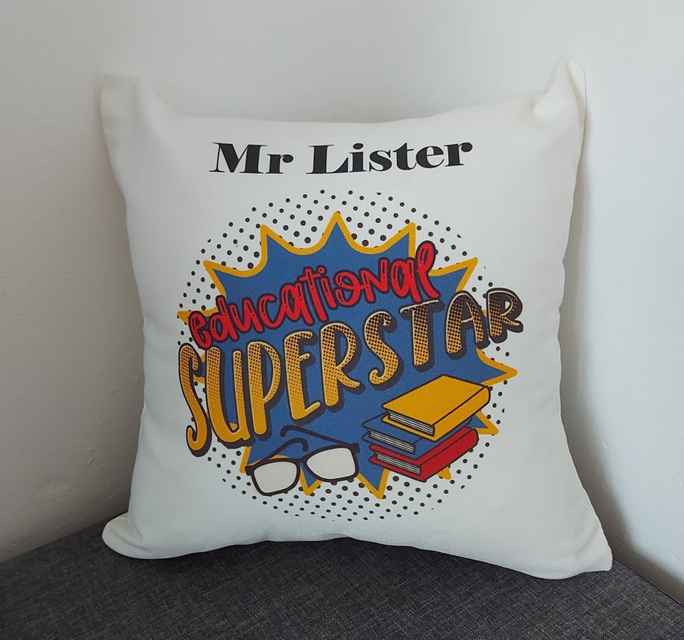 Personalised Educational Superstar Cushion