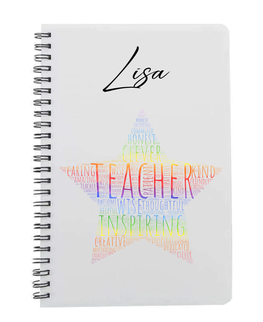 Personalised Teacher Star Notepad