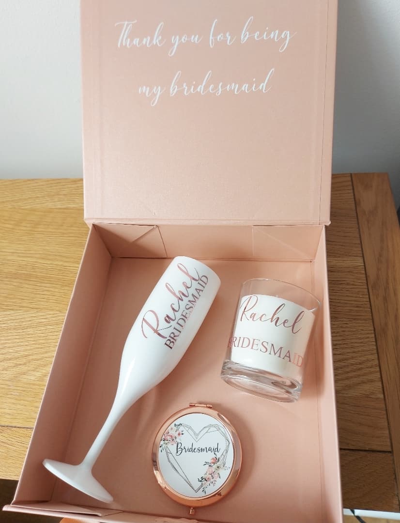 Bridesmaid Box With Contents (Different Personalisation's Available)