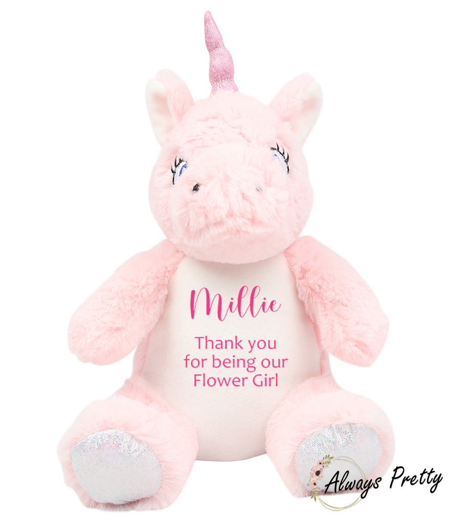 Personalised Flower Girl Unicorn