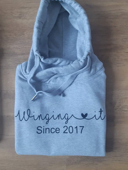 Winging ❤ It Chunky Cowl Neck Hoodie
